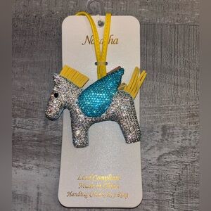 🦋NEW Natasha sparkling Pegasus bag charm